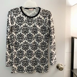 Chandelier print long sleeve shirt